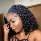 Kinky Curly Bob Headband Wig